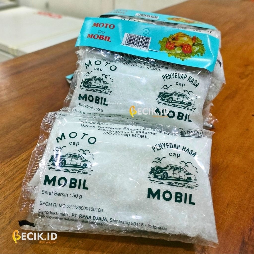 

Moto Cap Mobil 50g – Penyedap Rasa / Micin Dapur – MSG Food Seasoning