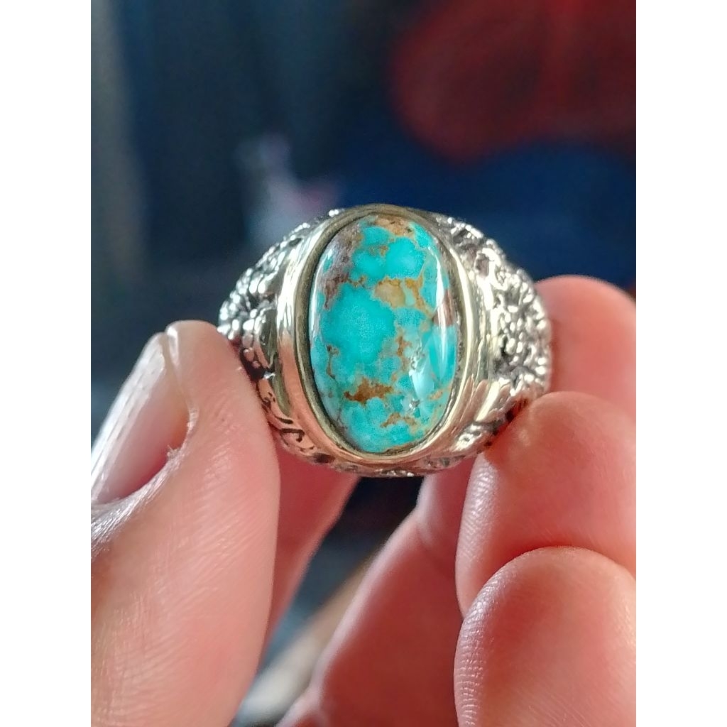 CINCIN BATU PIRUS PERSIA BIRU MINION ASLI ALAMI