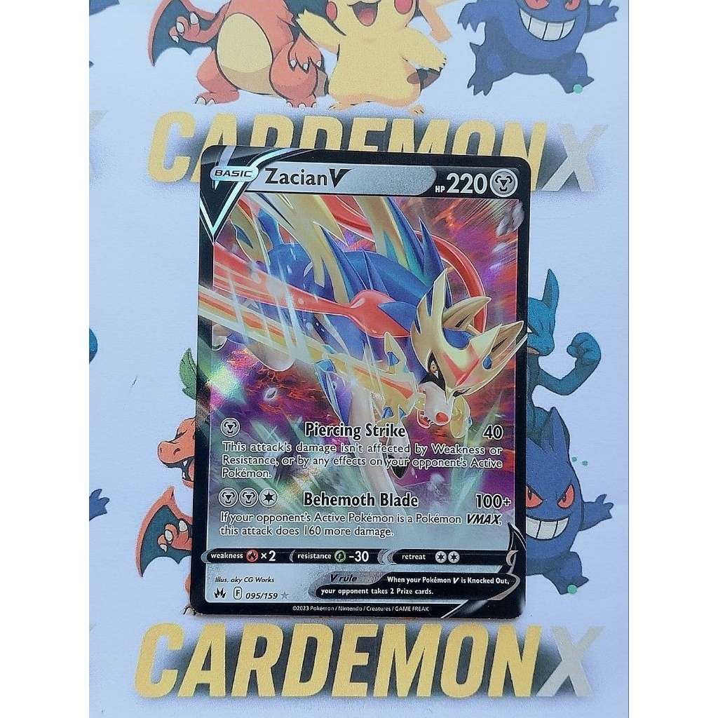Zacian V 095/159 Crown Zenith - Pokemon TCG English