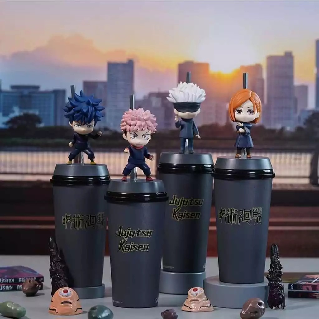 XXI Jujutsu Kaisen Tumbler Cup + Topper Original New 100%