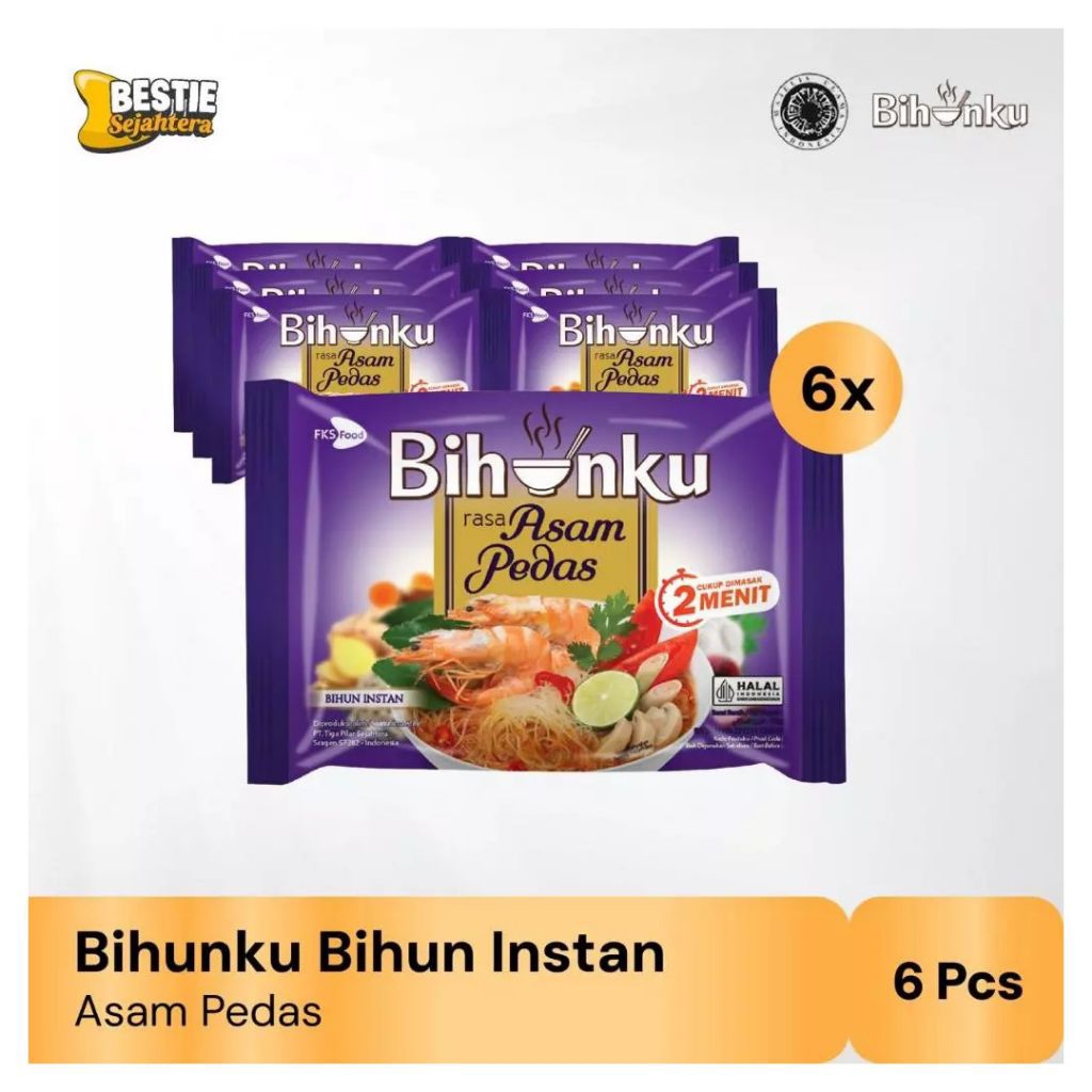 

Paket Bundling 6 Pcs - Bihunku Instan Asam Pedas
