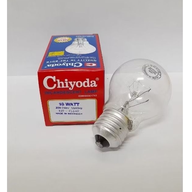Chiyoda lampu pijar / lampu dop chiyoda PS-55 10 Watt kuning