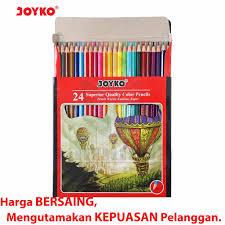 Pensil warna panjang 24 warna joyko cp-101 / Pensil warna joyko 24 panjang