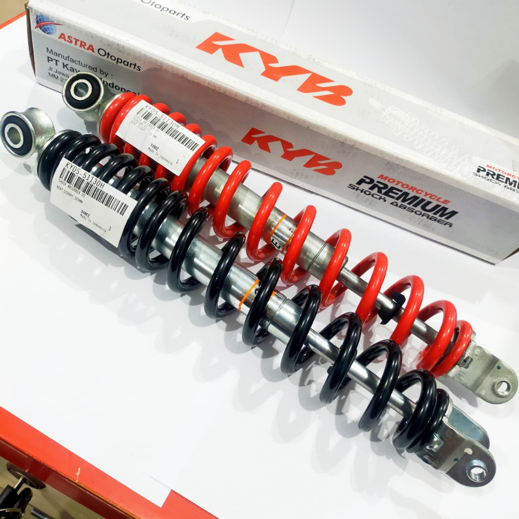 Shock Belakang KYB Premium 320 mm Beat Vario 110 Scoopy ORIGINAL KAYABA KYOS-51130 SHOCKBREAKER SKOK