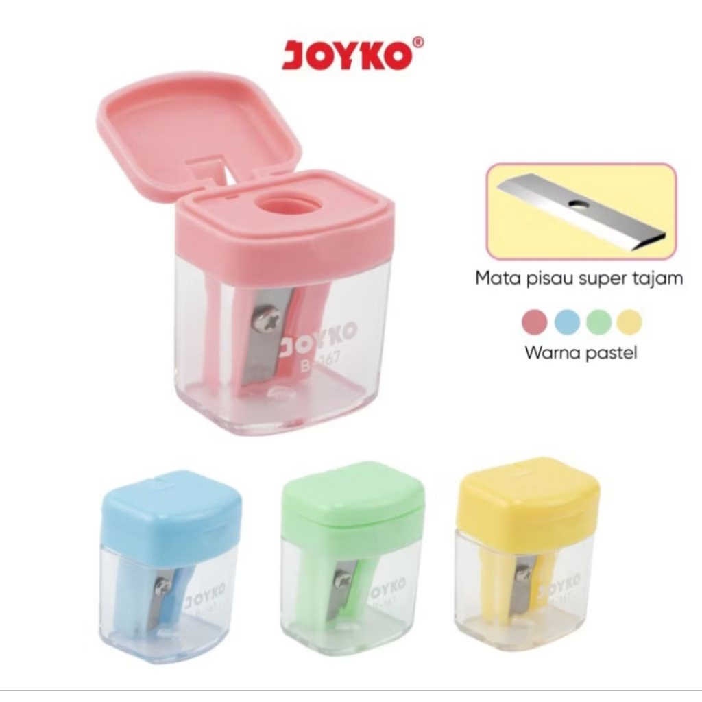 

(1pc) SERUTAN JOYKO B - 167 model Tong Sampah mini/sharpener