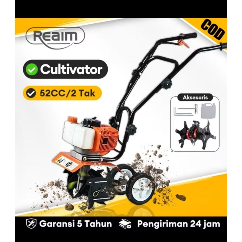 COD Traktor mini bajak kebun Reaim