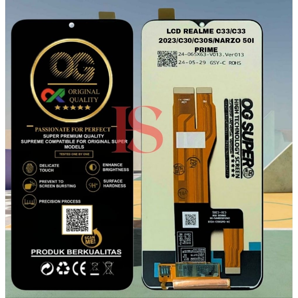 LCD REALME NARZO 50I PRIME /LCD FULLSET TOUCH SCREEN REALME C33/C33 2023/C30/C30S/NARZO 50I PRIME OR