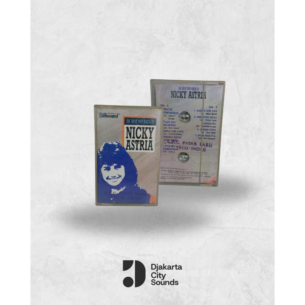 Kaset Pita Nicky Astria - The Best Pop Rock Of Nicky Astria