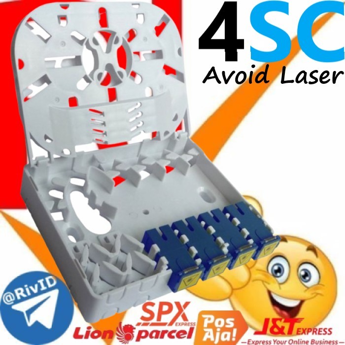 Roset 4 core OTB 4c Fiber Optic 4core SC APC UPC Optical Termination Box FO