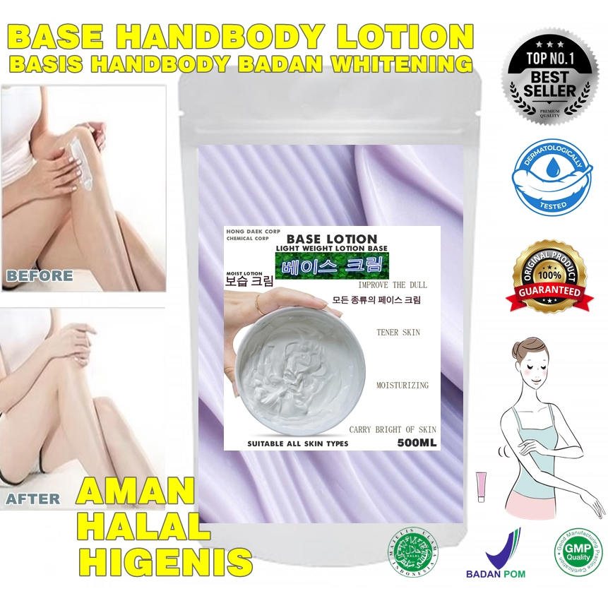 BASE LOTION HB ANGGUR HANDBODY LOTION PEMUTIH PELEMBAB IMPORT KOREA MEREK HONG DAEK CHUN 500ML BPOM 