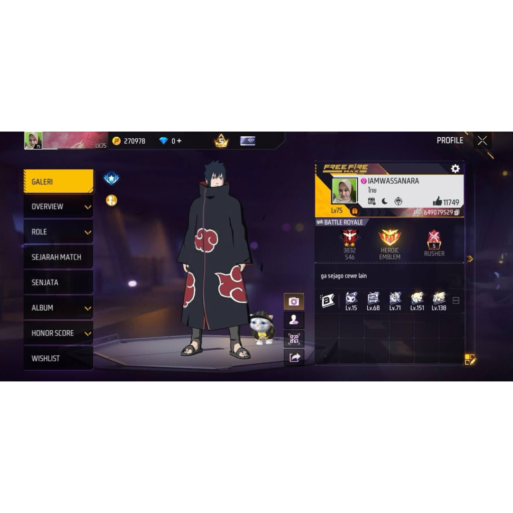 akun fre fire sultan murah meriah