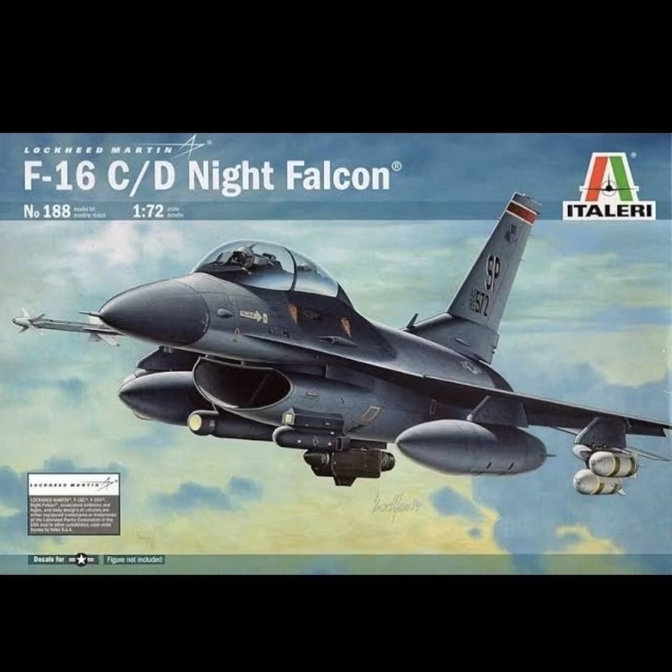 Model kit Italeri 1/72 F-16 C/D Night Falcon