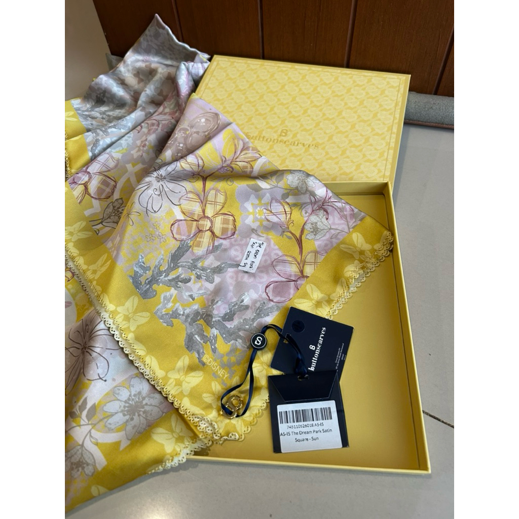 Buttonscarves AS-IS The Dream Park Satin Square - Sun