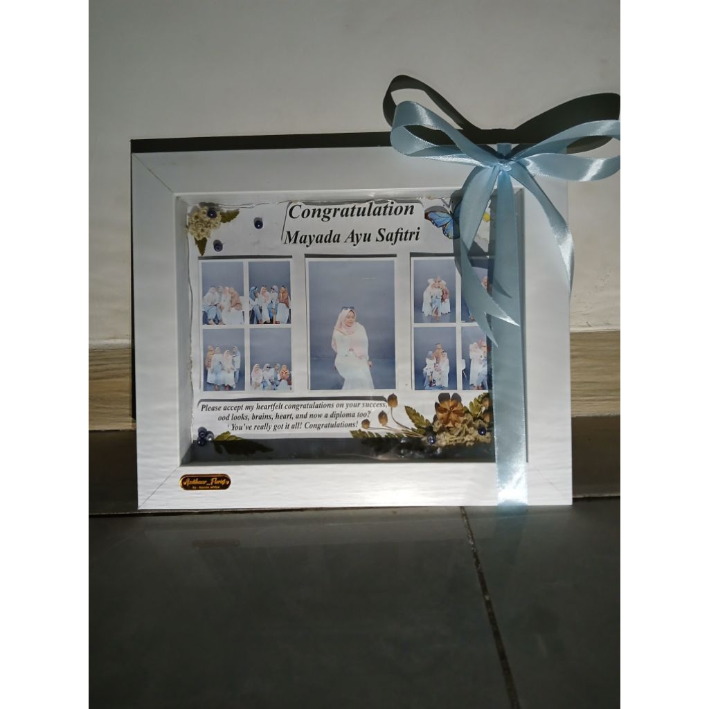 Frame foto 3D_bingkai foto_bingkai foto minimalos_bingkai kado_frame minimalis_ucapan happy birthday