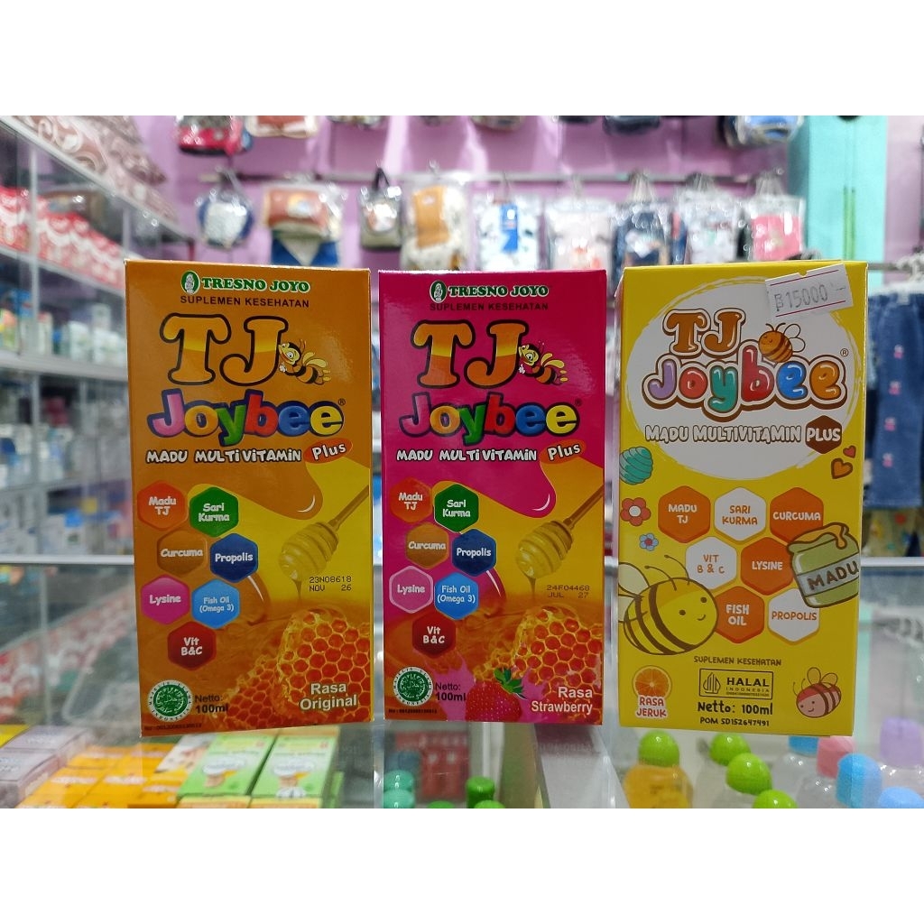 

Madu TJ Joybee Rasa Original, Strawberry, Jeruk 100 ml.