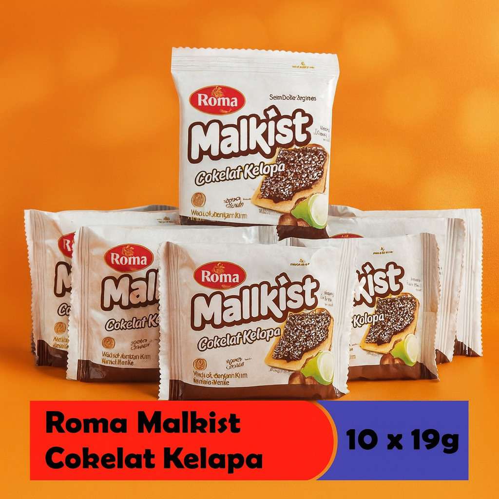 

Roma Malkist Coklat Kelapa 10 pcs x 19g – Biskuit Renyah Coklat Kelapa