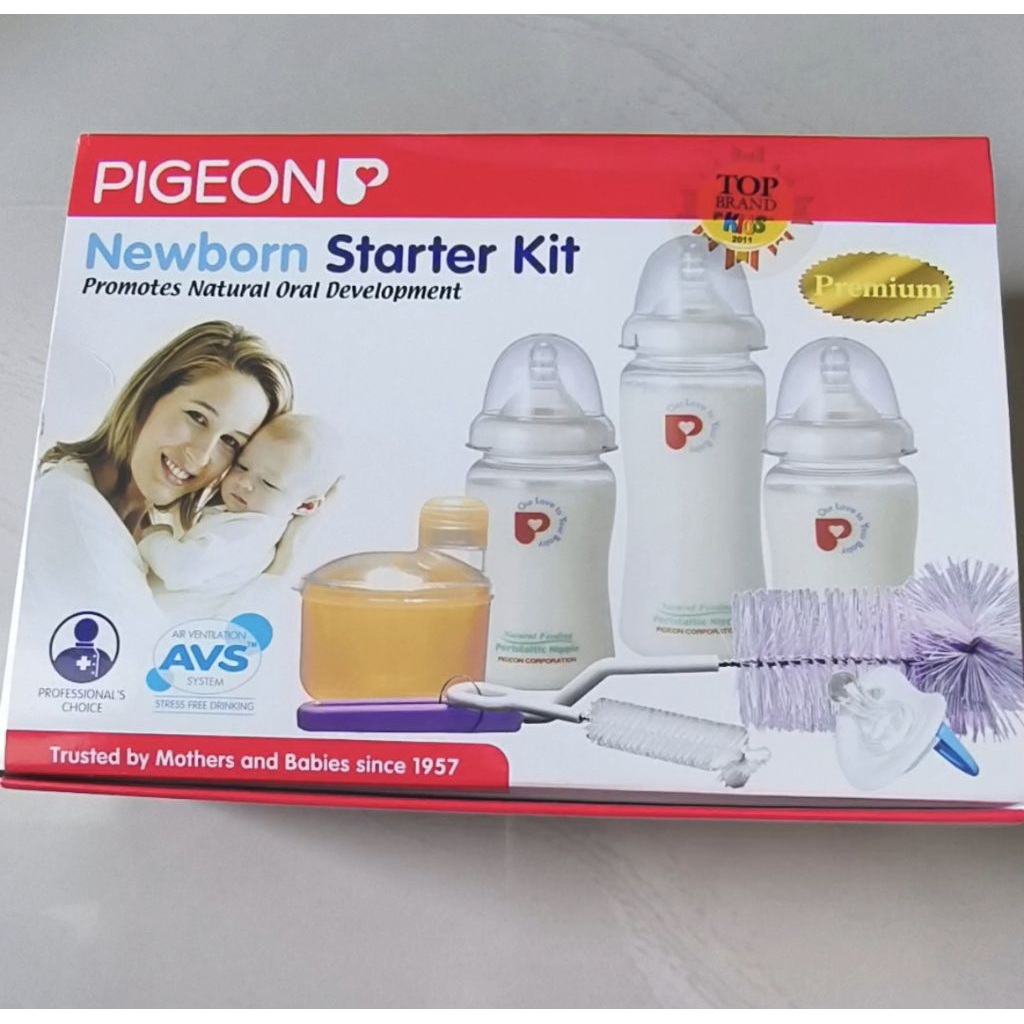 PIGEON Newborn Starter Kit NEW/ Botol bayi set/ Perlengkapan Botol Bayi/ Perlengkapan Bayi Baru Lahi