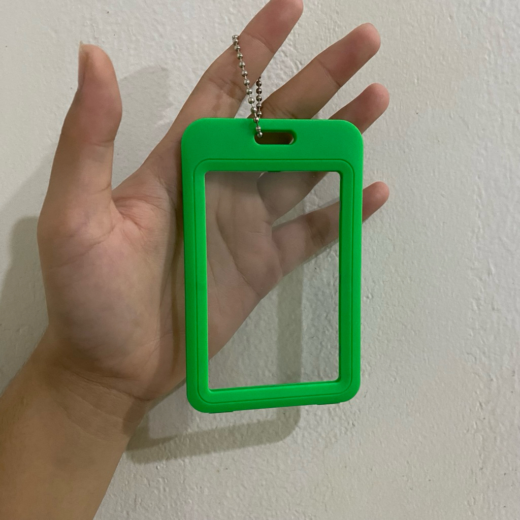 

[READY] CARD HOLDER 2SISI HIJAU (FREE RING)