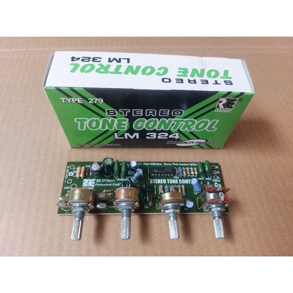 Kit Tone Control Stereo LM324