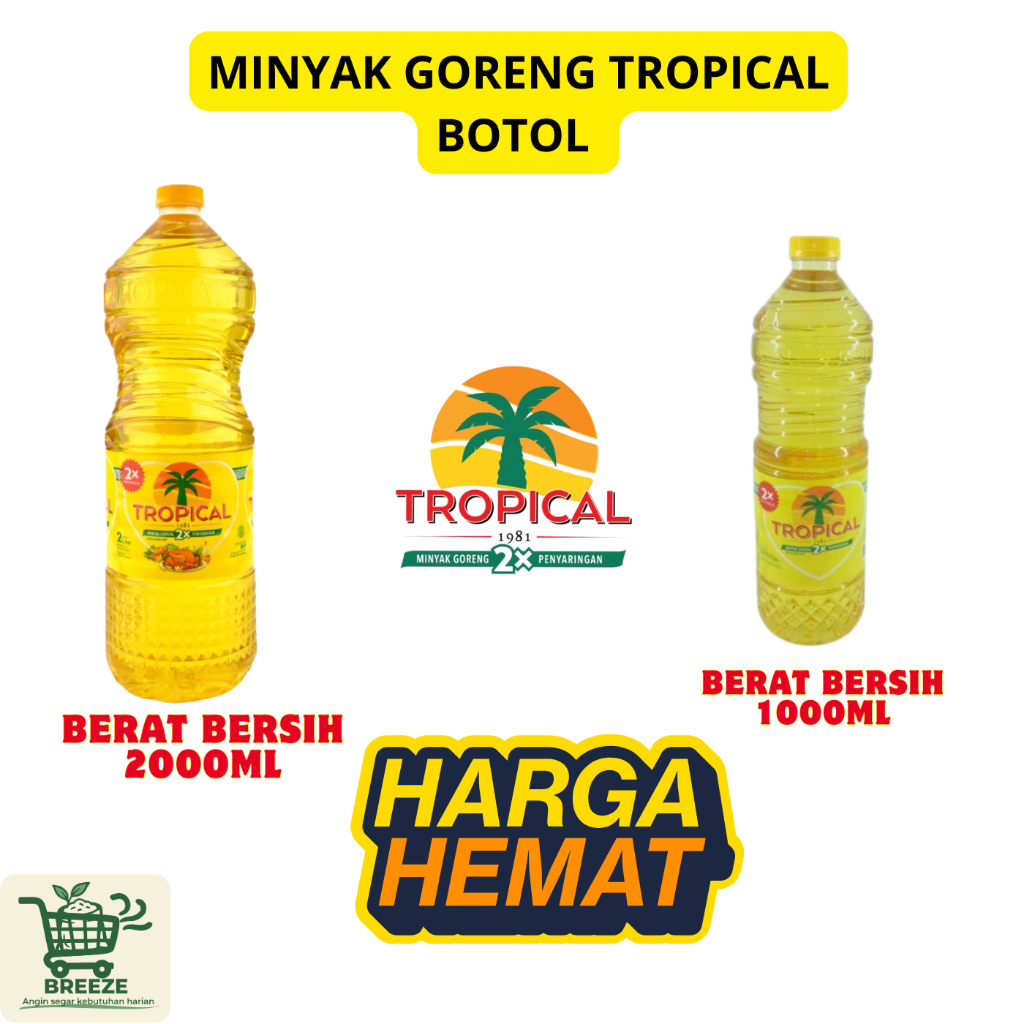 

MINYAK TROPICAL BOTOL 2L 1L TROPICAL MINYAK 2000L 1000L MINYAK GORENG MURAH BANGET tropical sayur