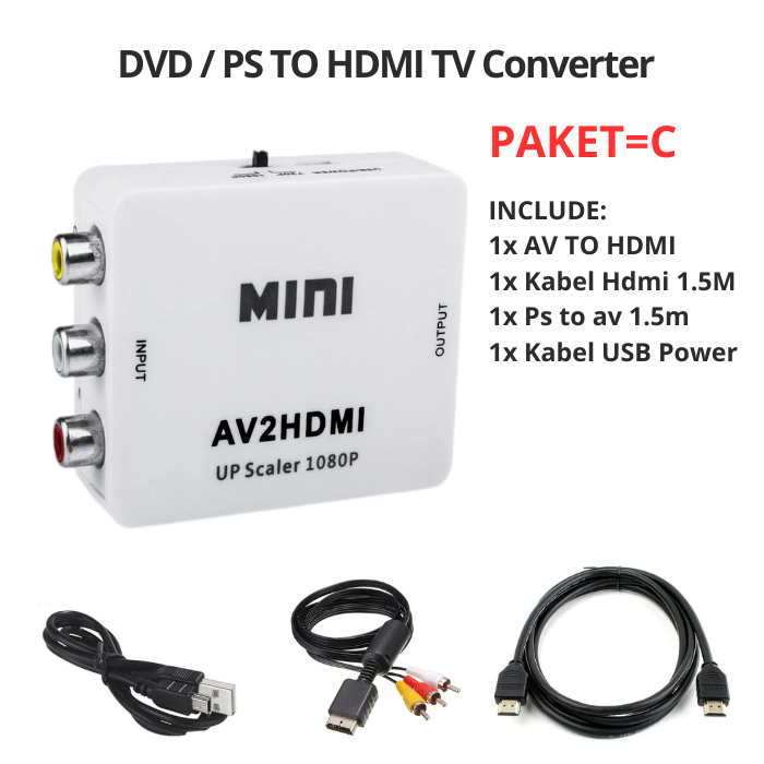 PS TO HDMI Led TV / AV to HDMI / RCA HDMI
