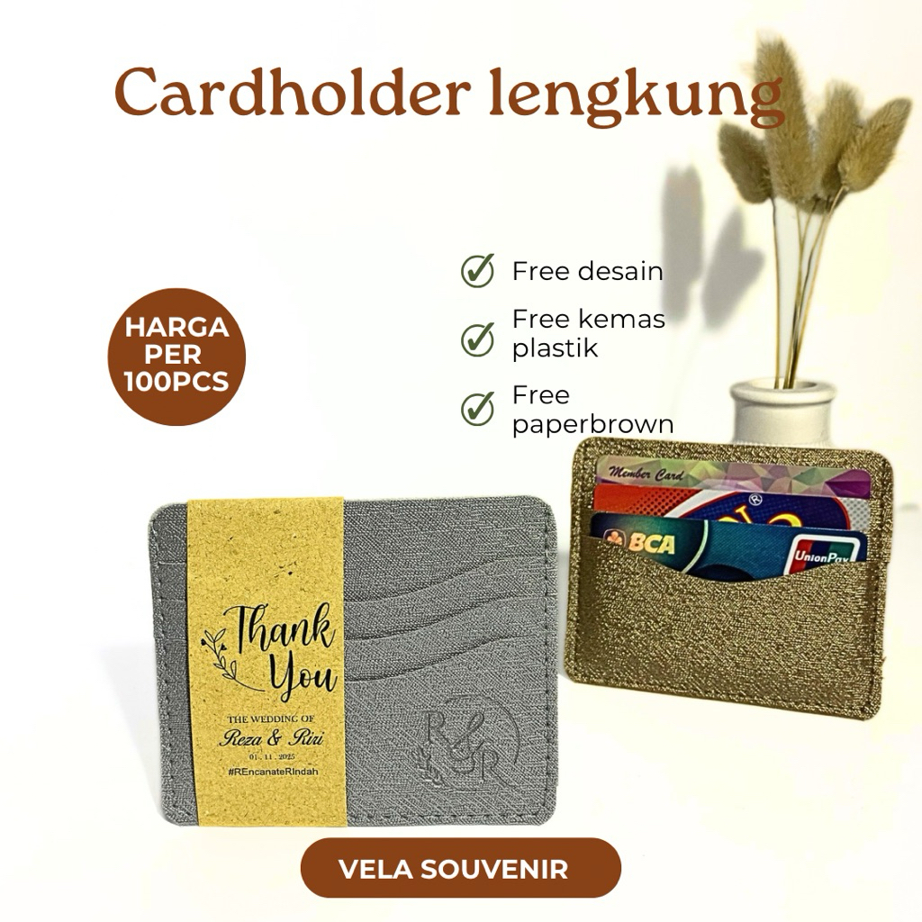 100pcs CARDHOLDER LENGKUNG / souvenir cardholder / cardholder murah / dompet kartu