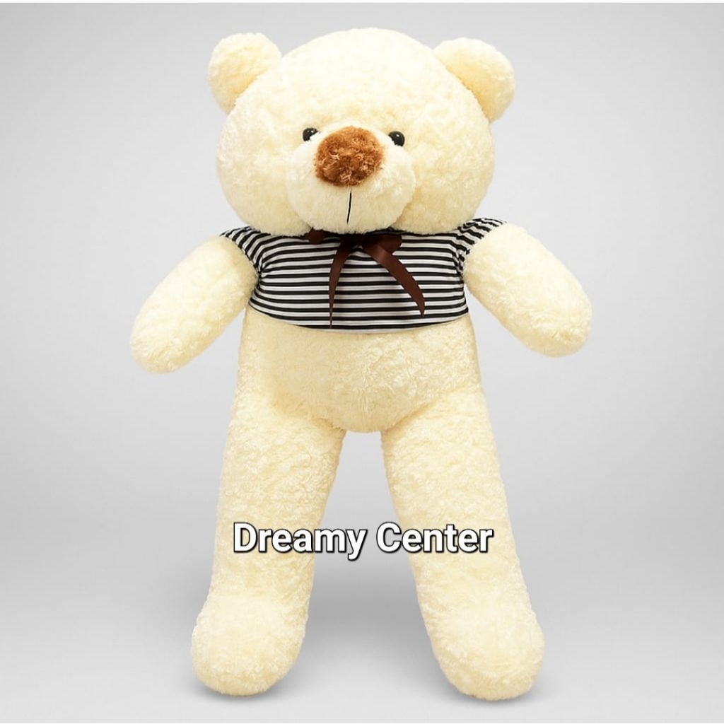Boneka Teddy Bear Jumbo Cream | Boneka Beruang Premium Lembut Kualitas Ekspor