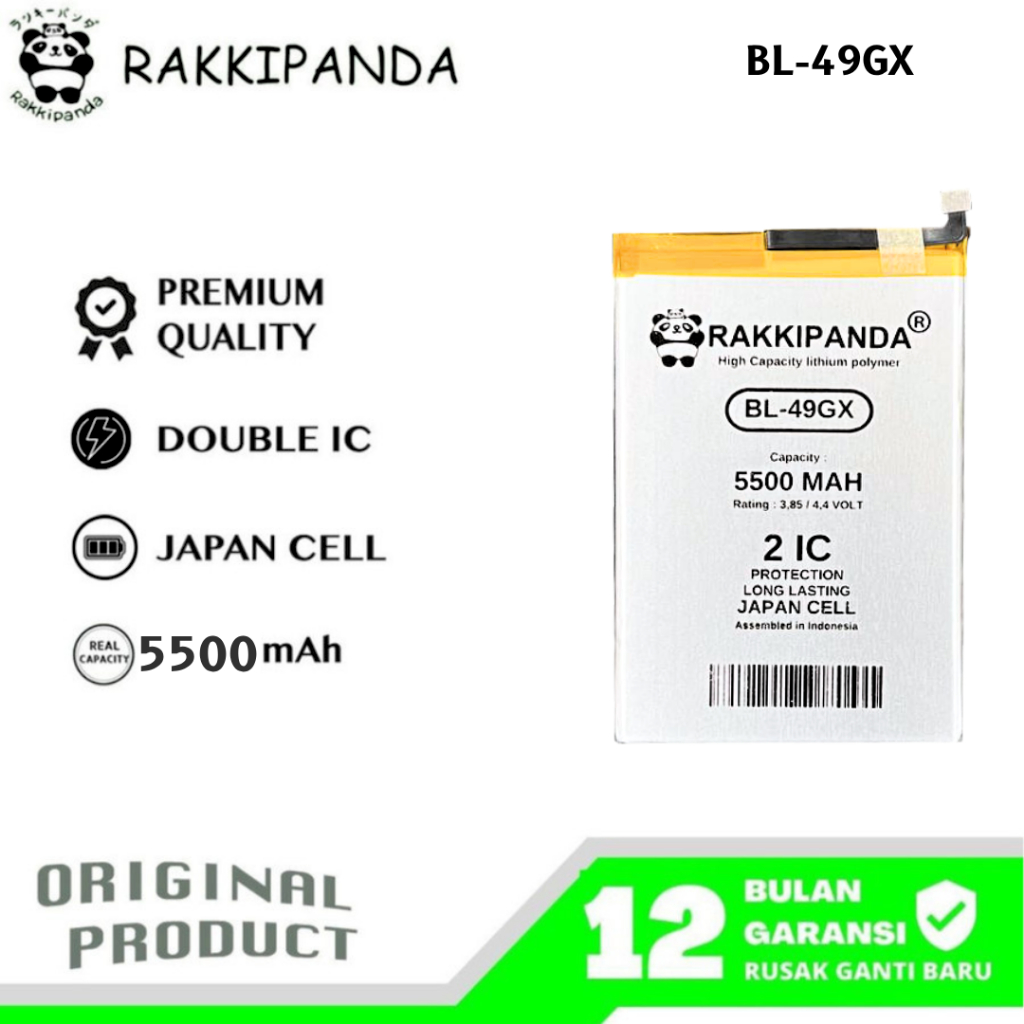 RakkiPanda - BL-49GX Infinix Hot 7 Lite X690B/Hot 11s NFC X6812B/Hot 12 Pro X668C/Note 7 X690/Note 1