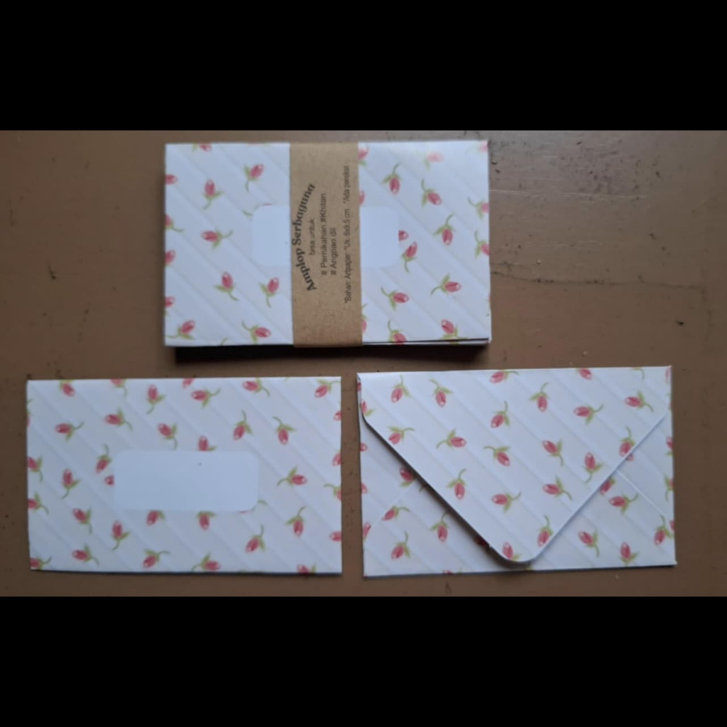 

Amplop Hajatan Kertas Art Paper 120 GSM - Paket 10 Pcs Desain Unik & Menarik Cocok untuk Acara Spesial Hadiah atau Surat