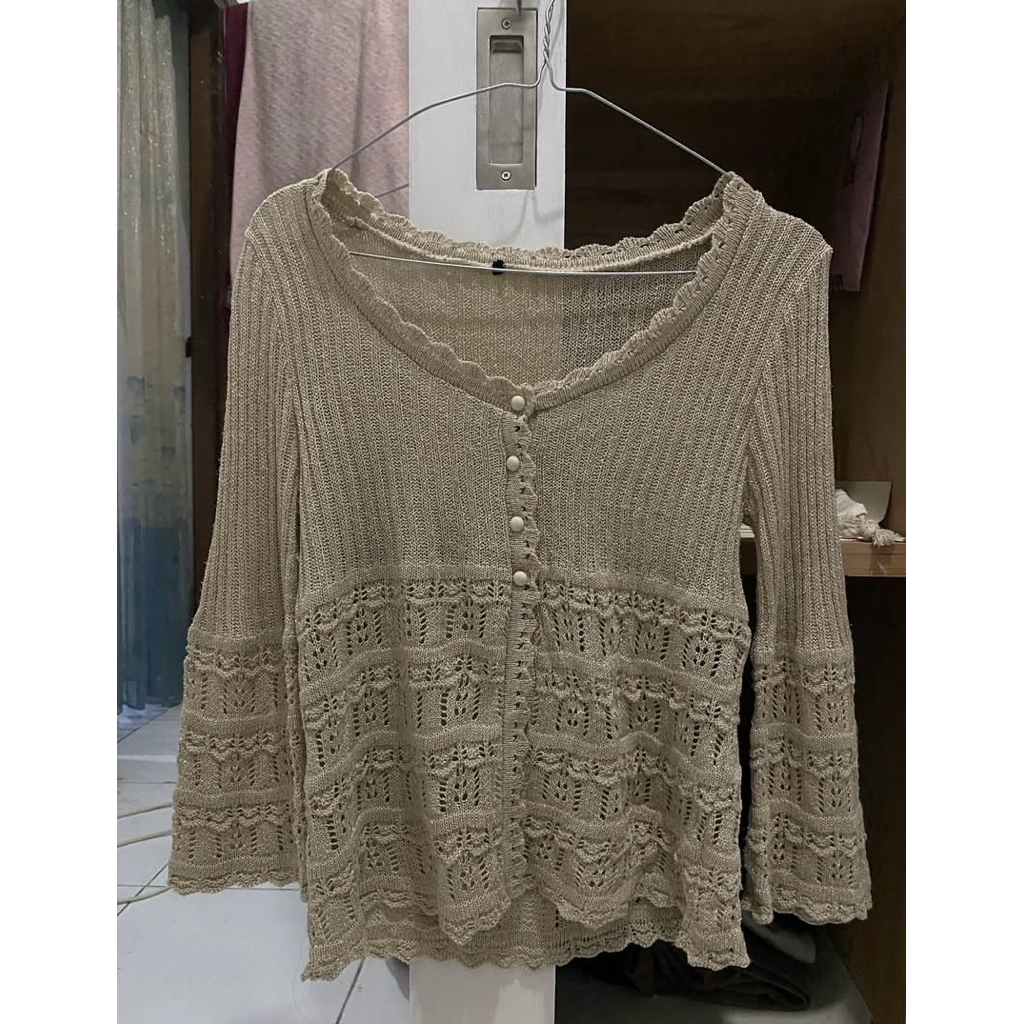 preloved cardigan crop