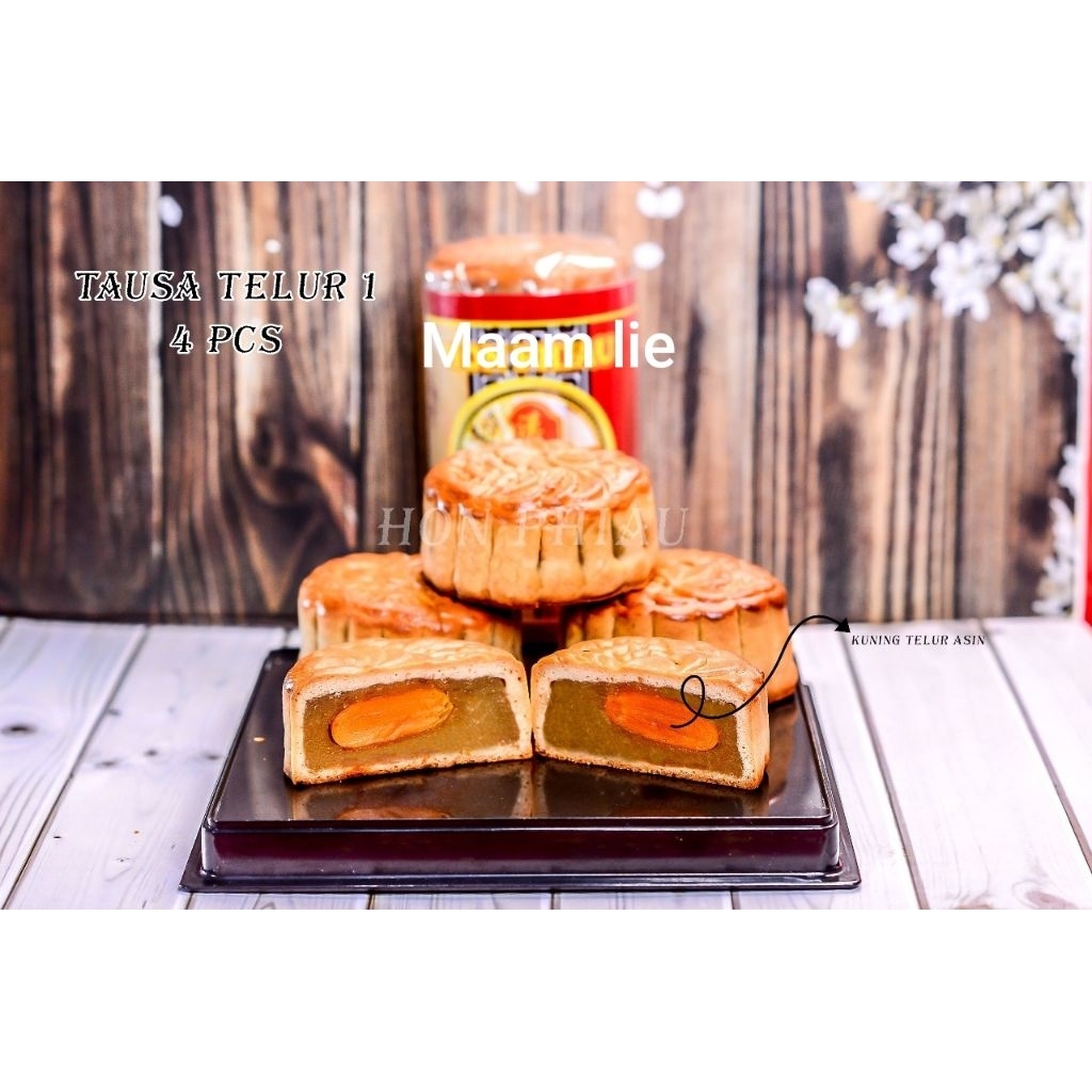 

Kue bulan / pia isi telur 1 biji / kue bulan singkawang ada 4 variant rasa