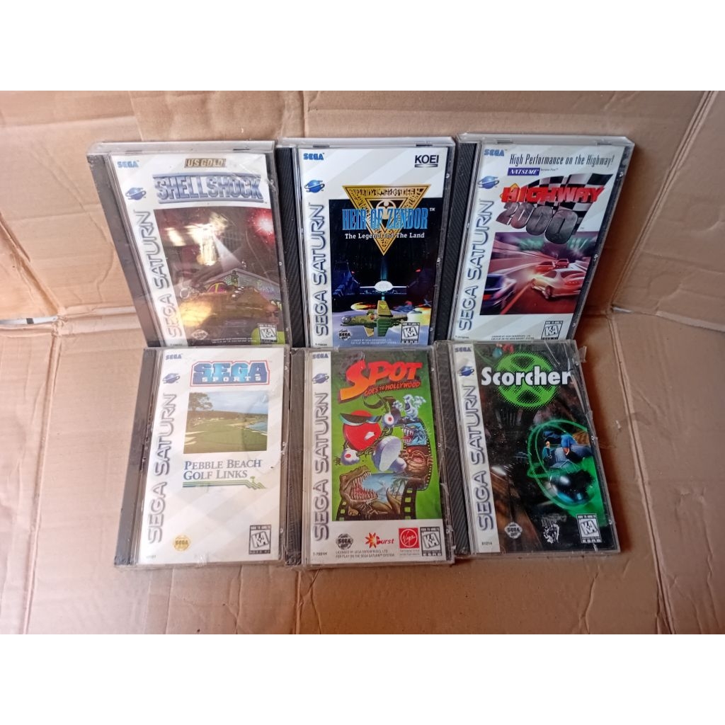 Kaset Sega Saturn Original – Lengkap dengan Cover & Manual