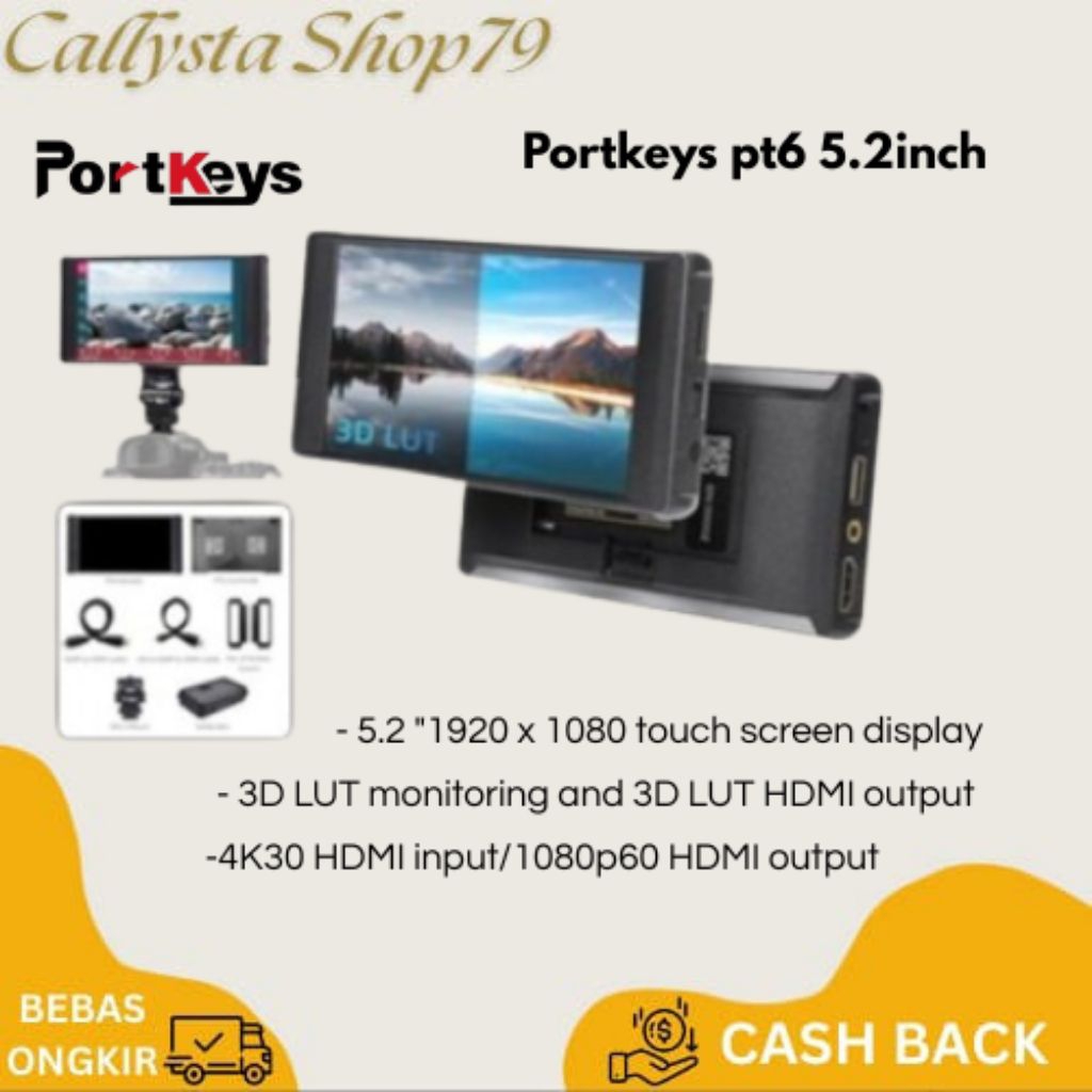 PORTKEYS PT6 5.2 INCH TOUCH SCREEN
