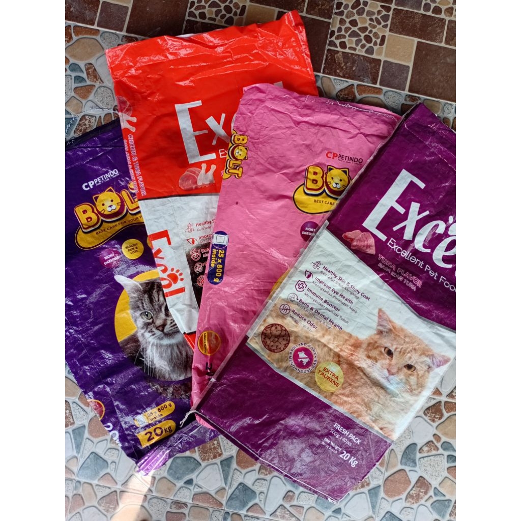 KARUNG BEKAS PAKAN KUCING KARUNG SERBAGUNA