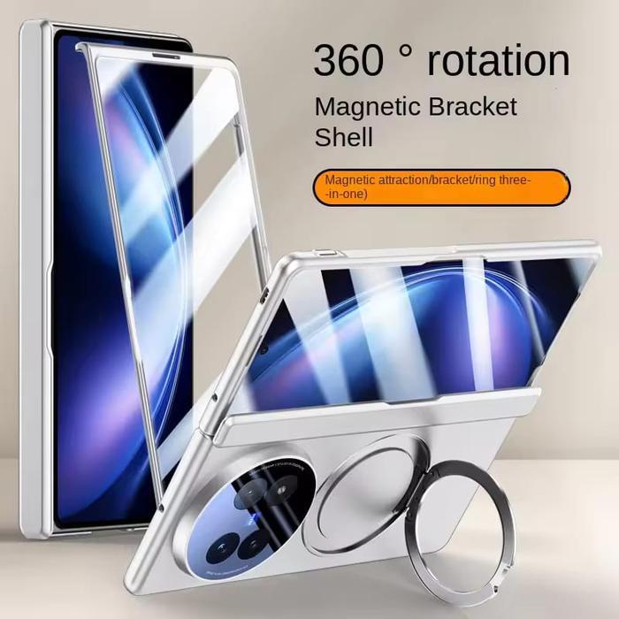 Case Retrackable Ring VIVO X Fold5 Fold 5 Full Protect Cover Casing