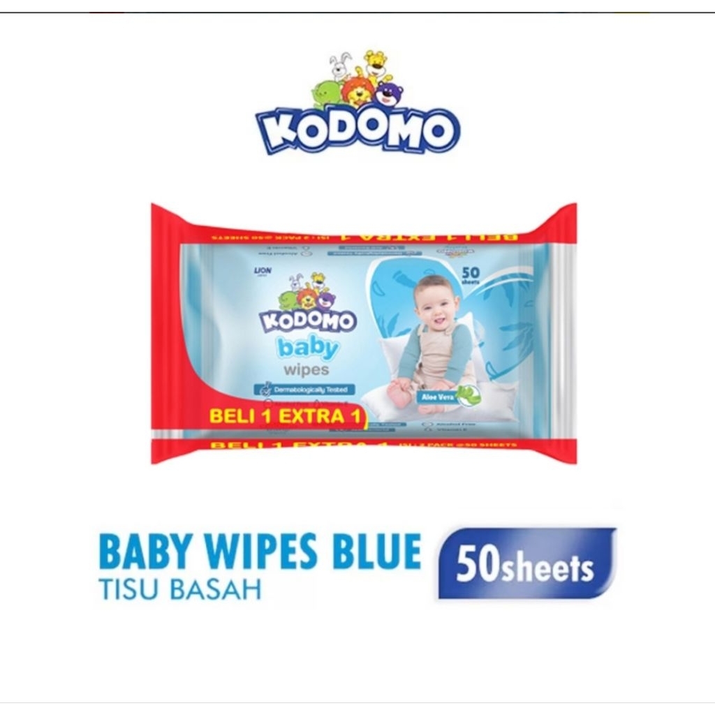 PROMO TISU BASAH KODOMO BELI 1 EXTRA 1 (50s + 50s) l PROMOOO MURAH MERIAH TISU BASAH KODOMO