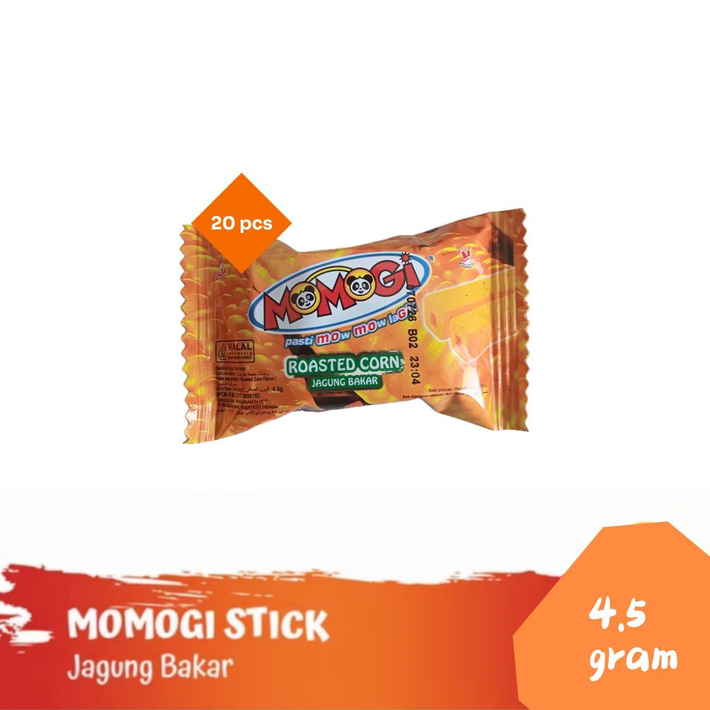 

Momogi Stick Snack Makanan Ringan 4.5gr - jagung bakar [1 box 20 pcs]