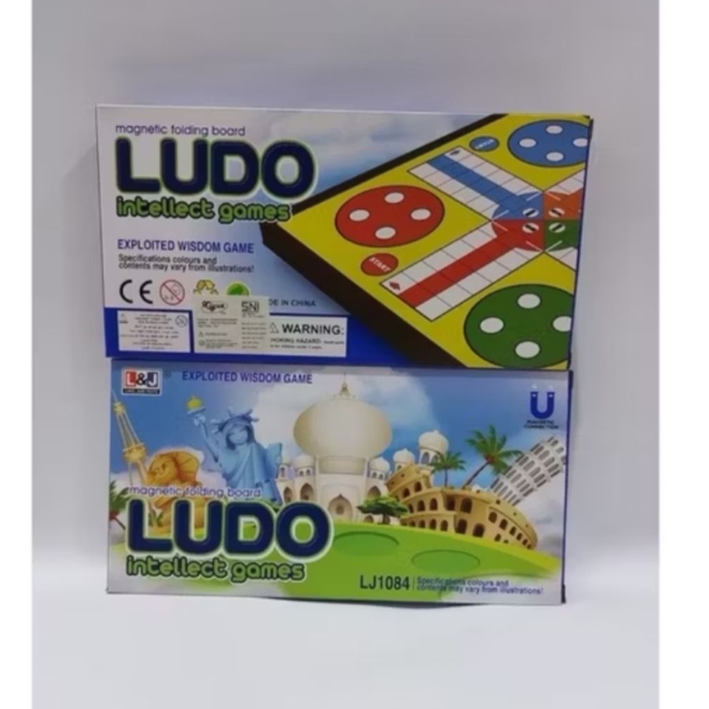 MAINAN PAPAN LUDO MAGNET