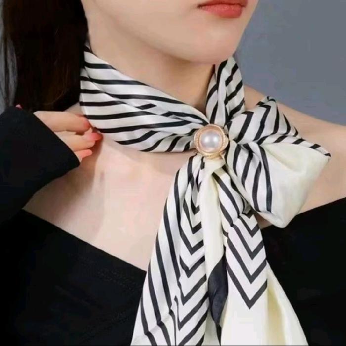 Ring Bros Mutiara Besar Aksesoris Scarf dan Hijab