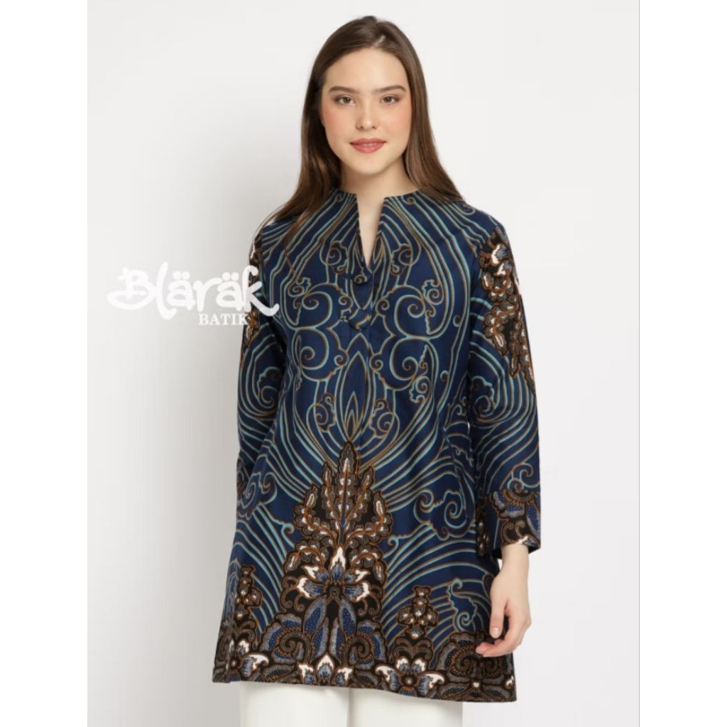 BATIK BLARAK - Batik Tunik Wanita Aswangga Batik Blarak