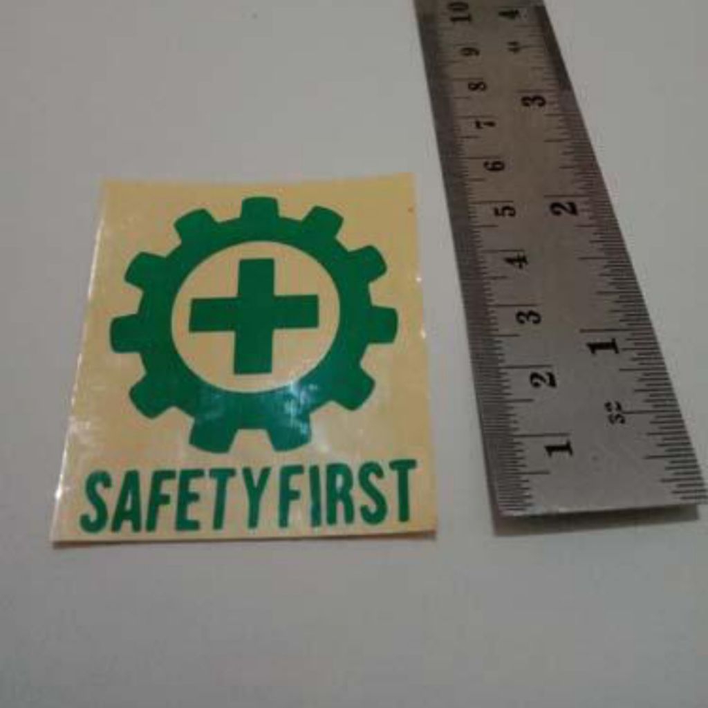 Sticker Cutting Logo K3 Untuk Helm Safety