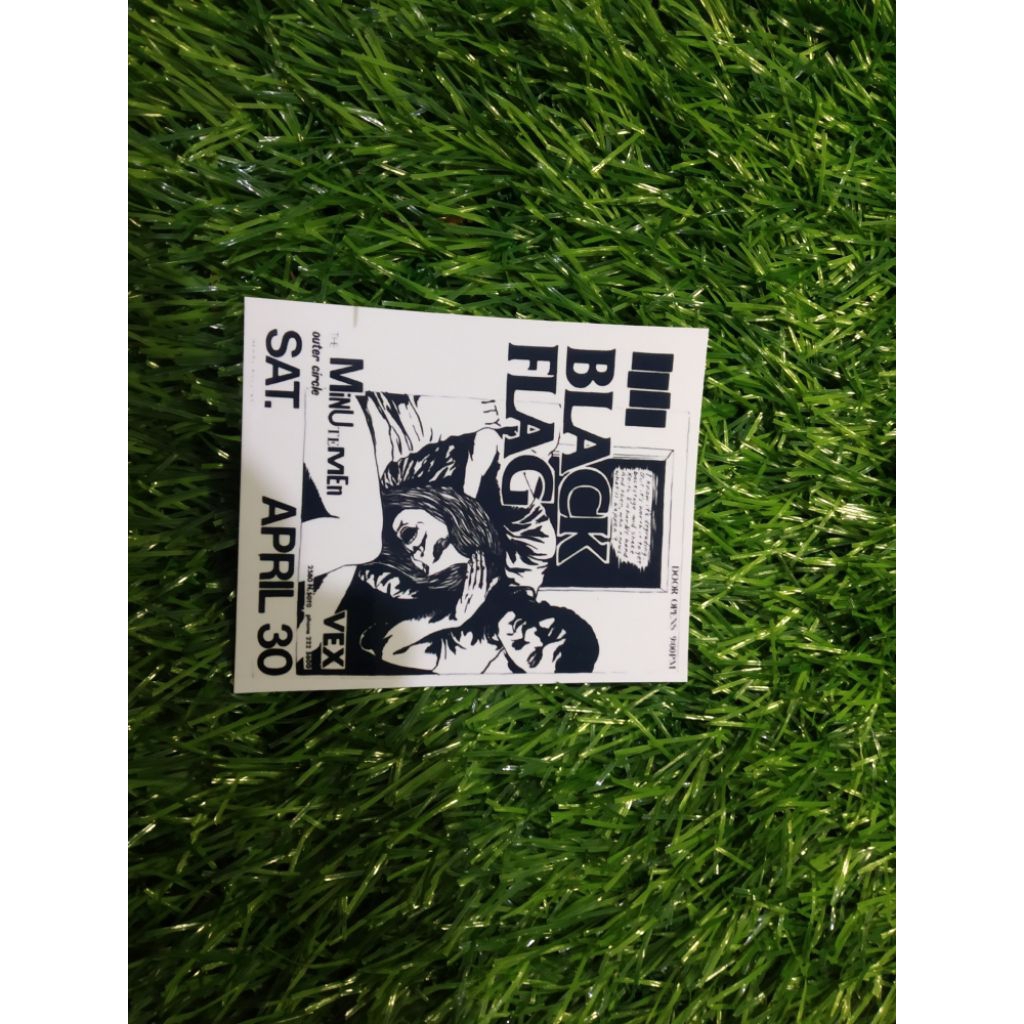

stiker vinyl black flag