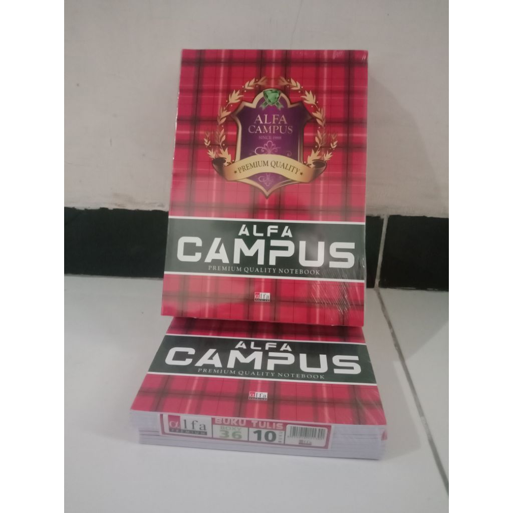 

1 pack Buku BESAR Alfa CAMPUS 36 ISI BUKU 10 BUKU