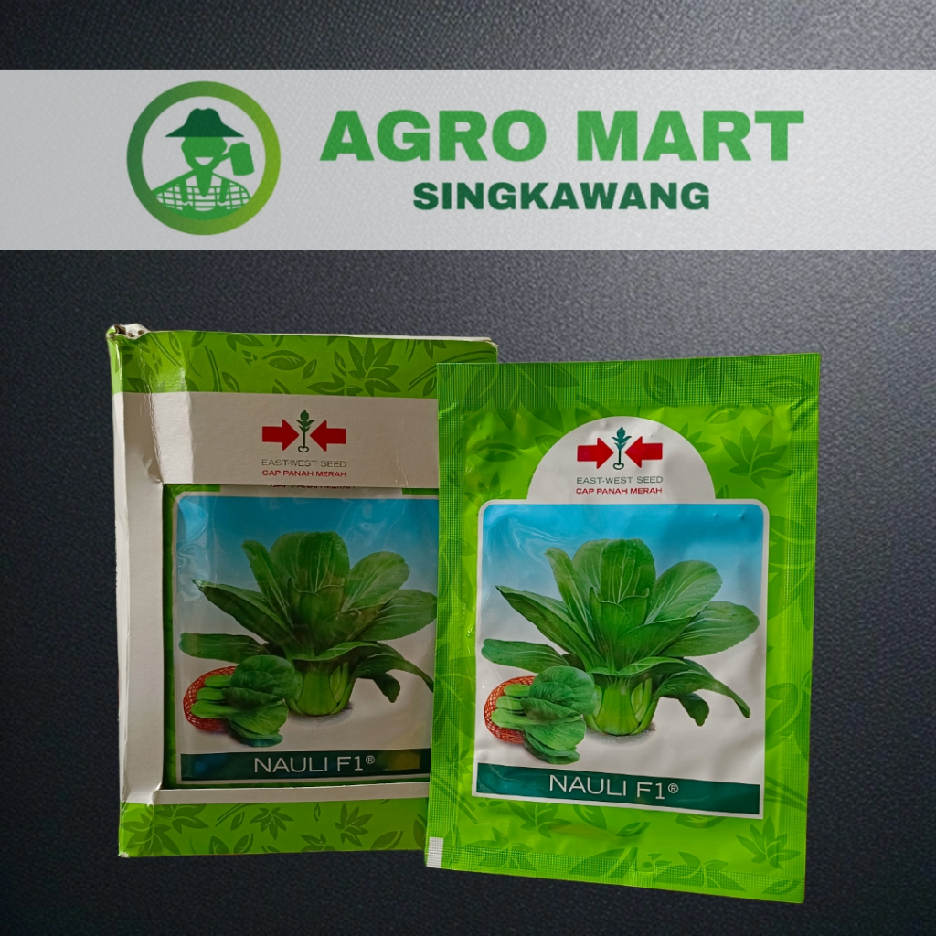 Benih bibit sawi pakcoy daging Nauli f1 10gr cap panah merah
