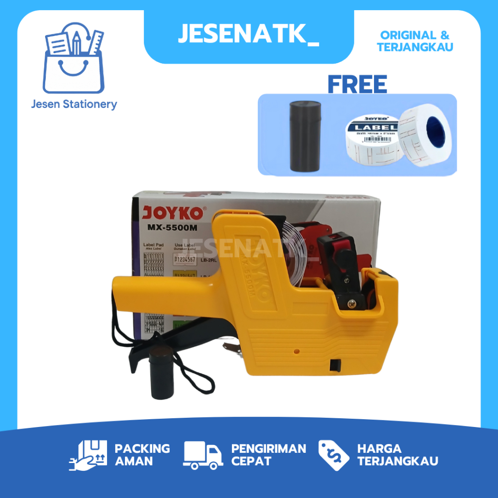 

Joyko Alat Mesin Label Harga MX-5500M Price Gun 1 Baris 8 Digit