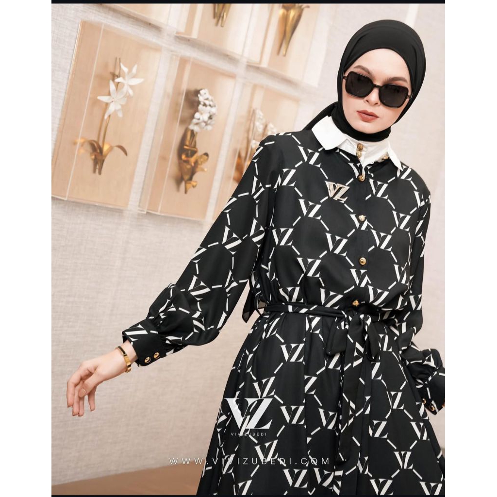 VZ monogram maxi dress