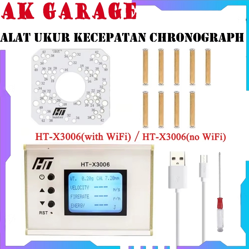 Alat Ukur Kecepatan Chronograph Hante X3006 WiFi Edition - Pengukur FPS Digital Chronograph HT-X3006