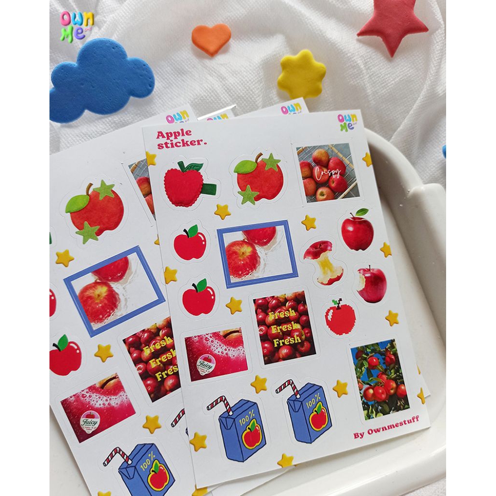 

Apple sticker sheet