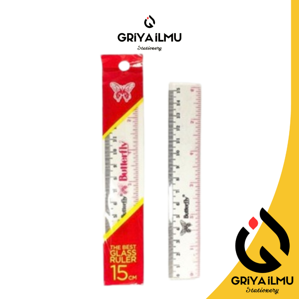 

Penggaris Plastik BUTTERFLY 15 cm (0181068)