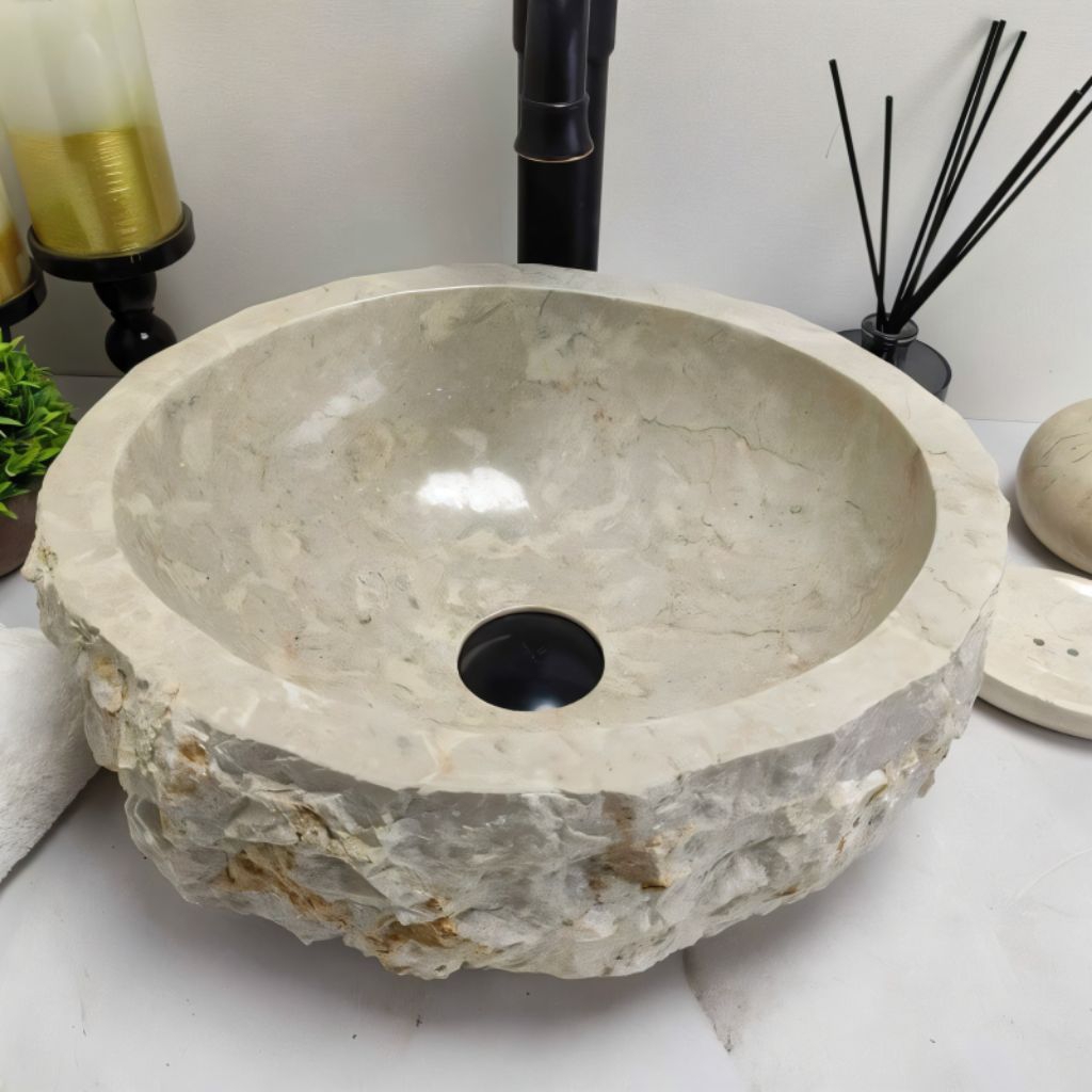 Wastafel Marmer Natural  | Washatafel Batu Alam | Wastafel Cuci tangan